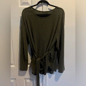 Long Sleeve Pants Set with Tied String